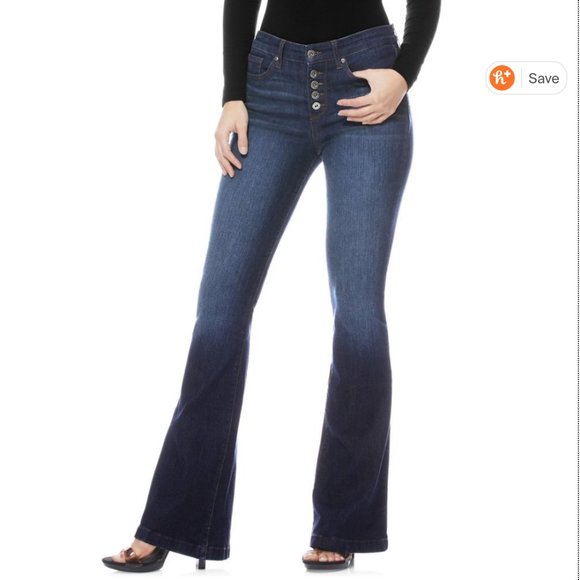 NWT NM Sanctuary Flare High Waist Stretch Jean - Picture 5 of 15